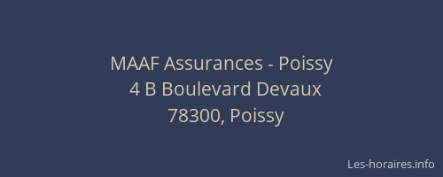 MAAF Assurances - Poissy