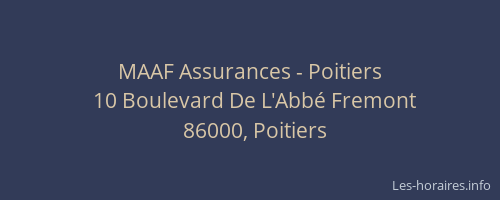 MAAF Assurances - Poitiers