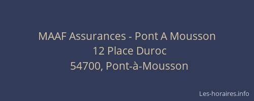 MAAF Assurances - Pont A Mousson
