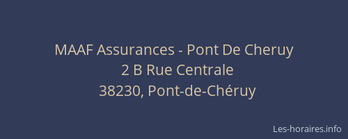 MAAF Assurances - Pont De Cheruy