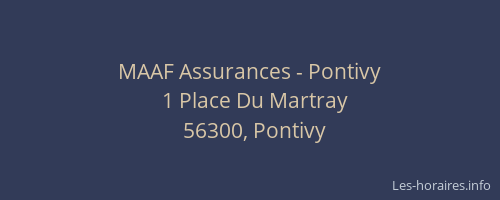 MAAF Assurances - Pontivy