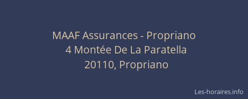MAAF Assurances - Propriano