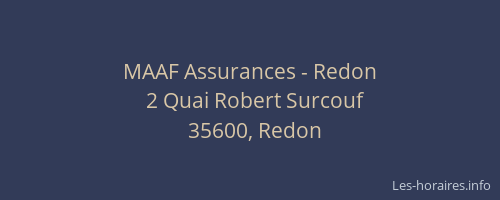 MAAF Assurances - Redon