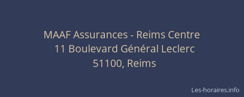 MAAF Assurances - Reims Centre