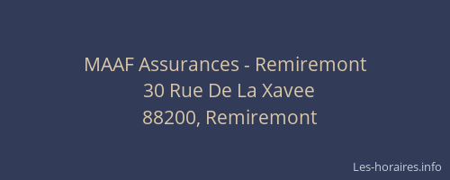MAAF Assurances - Remiremont