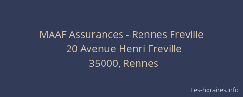 MAAF Assurances - Rennes Freville
