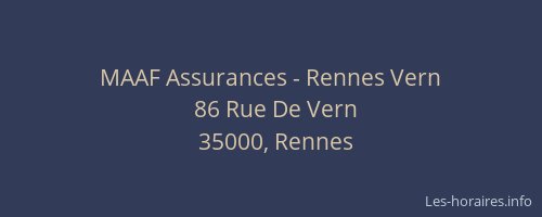 MAAF Assurances - Rennes Vern