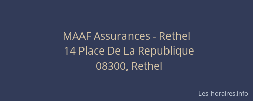 MAAF Assurances - Rethel
