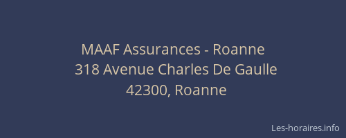 MAAF Assurances - Roanne