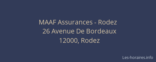 MAAF Assurances - Rodez