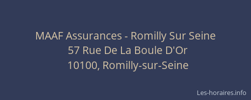 MAAF Assurances - Romilly Sur Seine