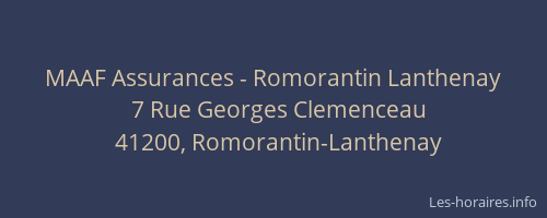MAAF Assurances - Romorantin Lanthenay