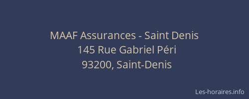 MAAF Assurances - Saint Denis