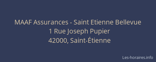 MAAF Assurances - Saint Etienne Bellevue