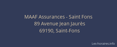 MAAF Assurances - Saint Fons