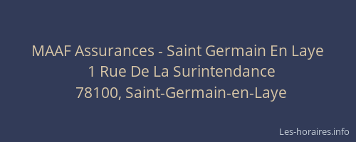 MAAF Assurances - Saint Germain En Laye