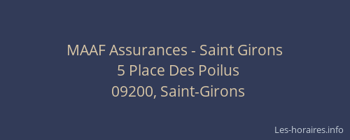 MAAF Assurances - Saint Girons