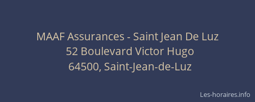 MAAF Assurances - Saint Jean De Luz