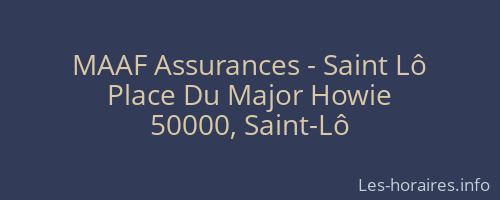 MAAF Assurances - Saint Lô