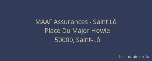 MAAF Assurances - Saint Lô