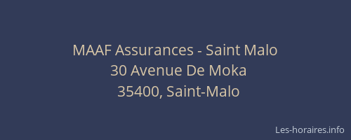 MAAF Assurances - Saint Malo