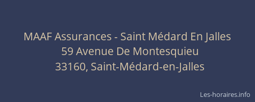 MAAF Assurances - Saint Médard En Jalles