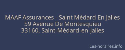 MAAF Assurances - Saint Médard En Jalles