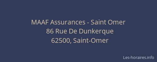 MAAF Assurances - Saint Omer