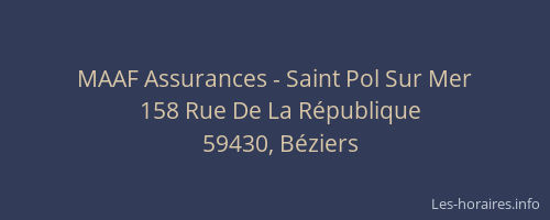 MAAF Assurances - Saint Pol Sur Mer