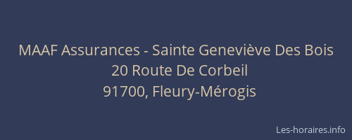 MAAF Assurances - Sainte Geneviève Des Bois