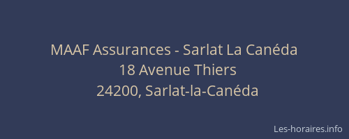 MAAF Assurances - Sarlat La Can&eacute;da