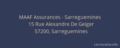 MAAF Assurances - Sarreguemines