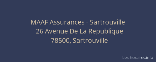 MAAF Assurances - Sartrouville