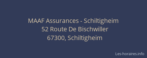 MAAF Assurances - Schiltigheim