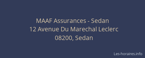 MAAF Assurances - Sedan