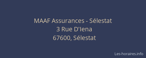 MAAF Assurances - Sélestat