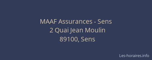 MAAF Assurances - Sens
