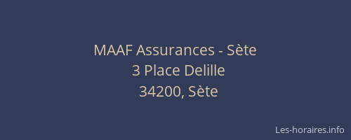 MAAF Assurances - Sète