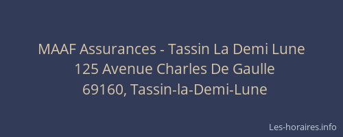 MAAF Assurances - Tassin La Demi Lune