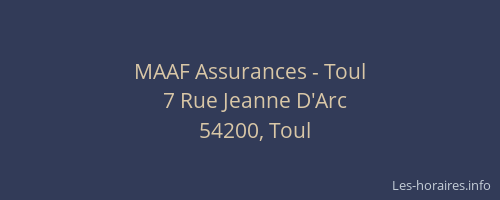 MAAF Assurances - Toul