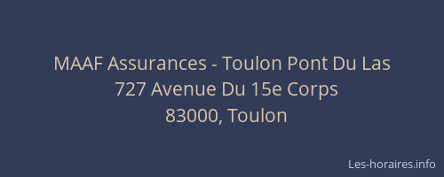 MAAF Assurances - Toulon Pont Du Las