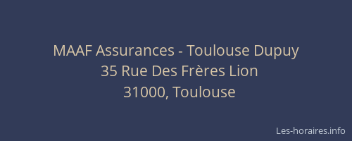 MAAF Assurances - Toulouse Dupuy
