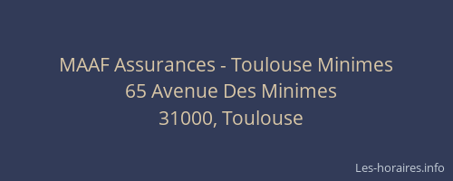 MAAF Assurances - Toulouse Minimes