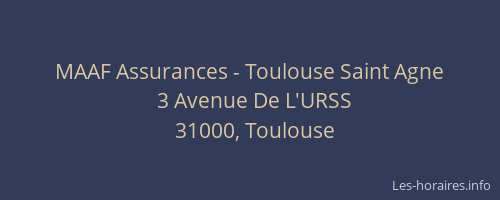 MAAF Assurances - Toulouse Saint Agne
