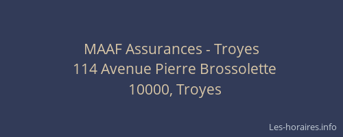 MAAF Assurances - Troyes
