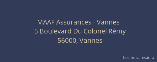 MAAF Assurances - Vannes