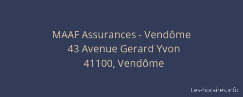 MAAF Assurances - Vendôme