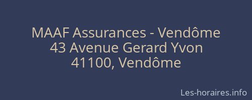 MAAF Assurances - Vendôme