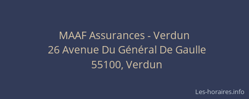 MAAF Assurances - Verdun
