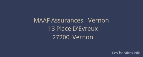 MAAF Assurances - Vernon